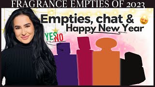 I&#39;m back 💫 2023 Fragrance Empties, Chit Chat &amp; Happy New Year