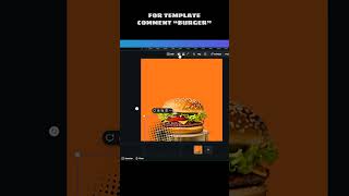🤤Designed another mouth-watering burger post in @canva  #canvatutorial screenshot 3