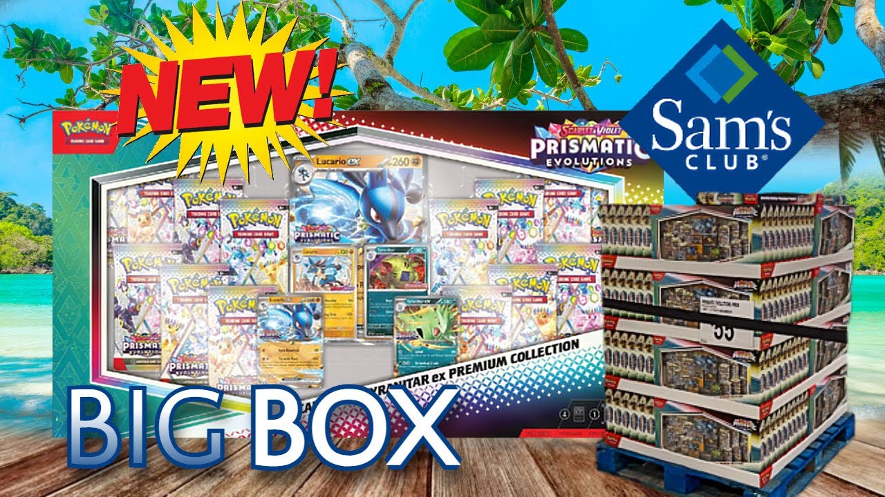 Prismatic Evolutions Lucario & Tyranitar Premium Collection Opening 📦✨ (Sam’s Club EXCLUSIVE)