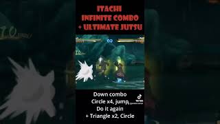  Itachi Infinite Combo  Ultimate Jutsu  combo gameplay games naruto storm4 itachi uchiha