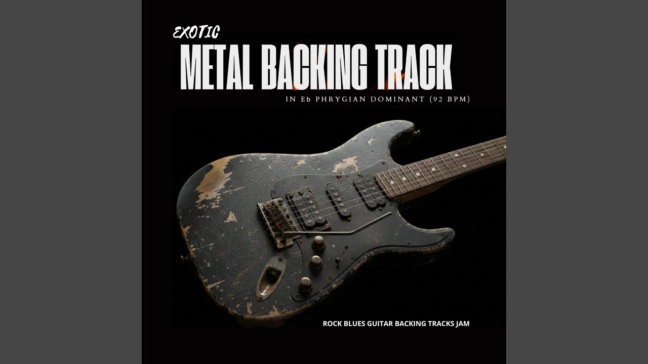 Exotic Metal Backing Track in Eb Phrygian Dominant (92 bpm)