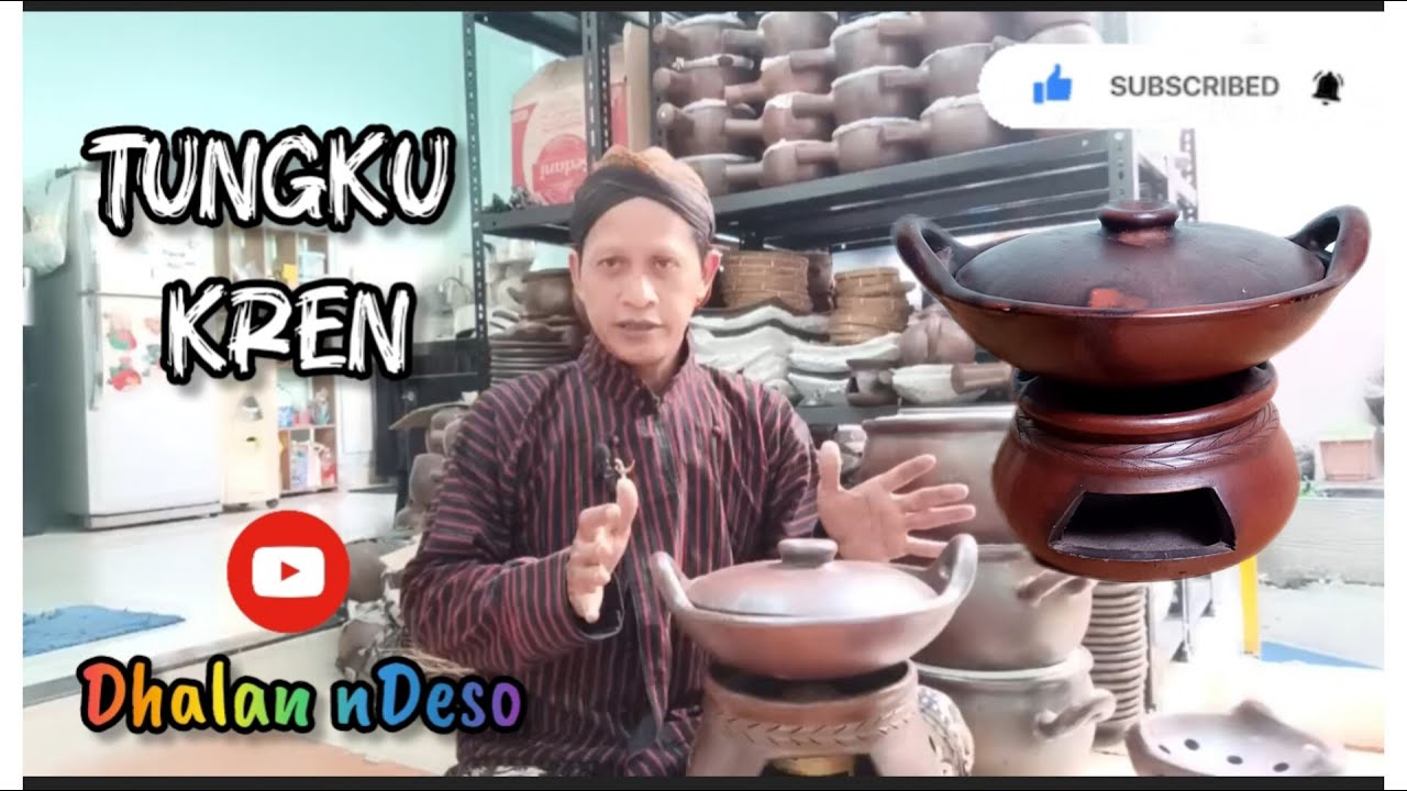 TUNGKU KREN UNTUK WAJAN SET GERABAH TANAH LIAT #kren #tungku #wajan #gerabah #clay #tanahliat