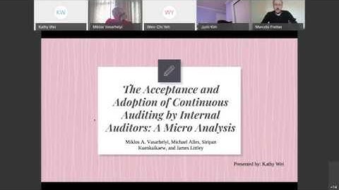 Acceptance and Adoption of Continuous Auditing by Internal Auditors: A Micro Analysis-Spring 2020