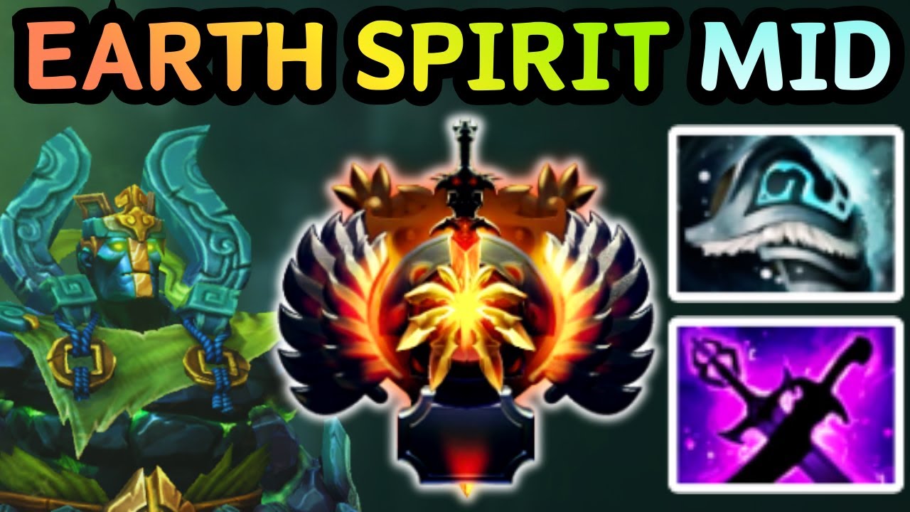 🔥 EARTH SPIRIT MID FULL STONE COMBO NO SURVIVORS | DOTA 2 GAMEPLAY 🔥