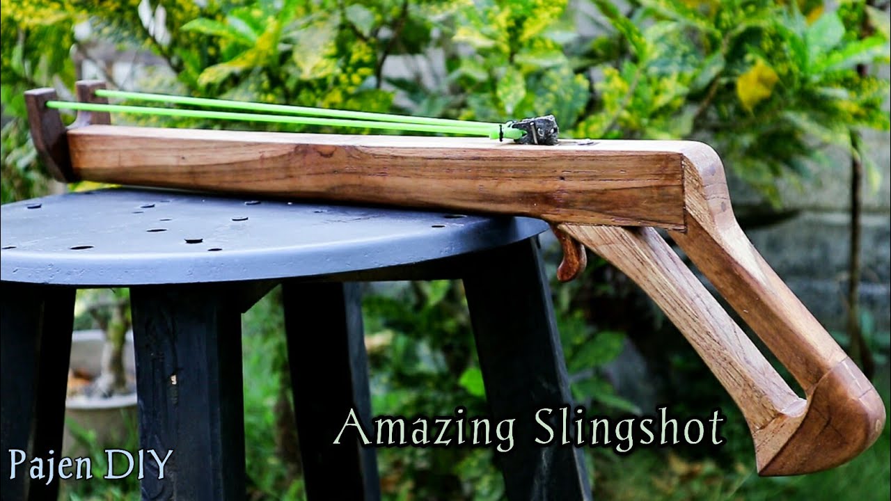 DIY Slingshot Amazing Powerful Wooden Slingshots Wood Craft YouTube
