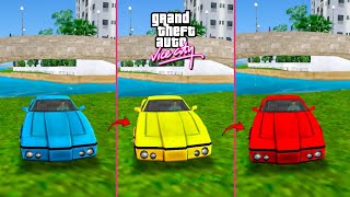 How To Change Cars Colours In GTA Vice City | Car Colour Change Cheat Code