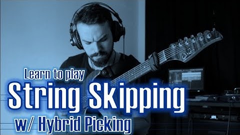 Shred your guitar w/ this String Skipping/Hybrid Picking Exercise!