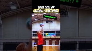 Spike Drill Or Actually A Set Drill #volleyball #volleyballdrills