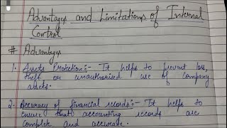 Advantages and Limitations of Internal Control | Disadvantages of Internal Control System |