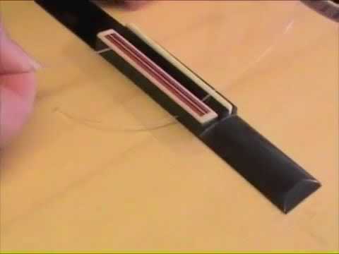 How to change treble strings on a classical guitar with 12 hole bridge