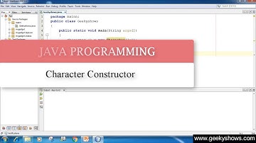 233. Character Constructor in Java Programming (Hindi)