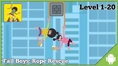 Fall Boys Rope Rescue Gameplay Walkthrough Android Level 1-20
