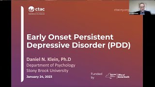 Persistent Depressive Disorder Webinar