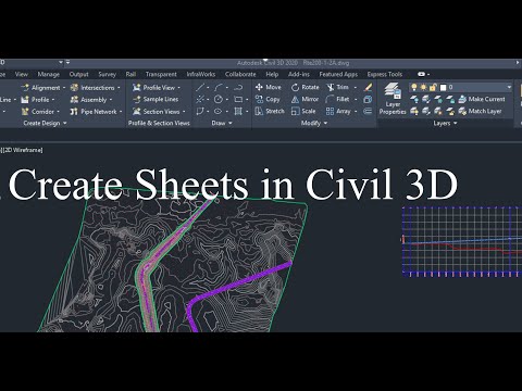 Create Sheets in Civil 3D