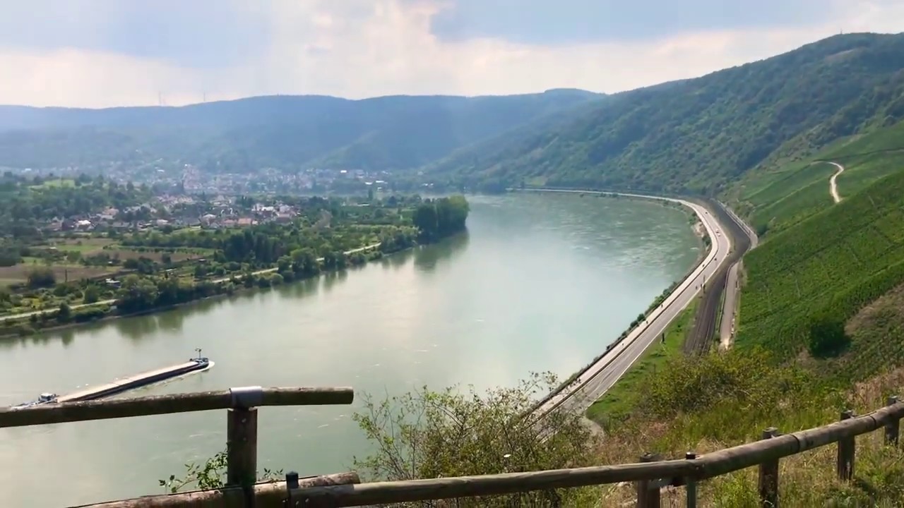 Cảnh đẹp sông Rhein ở Đức - YouTube