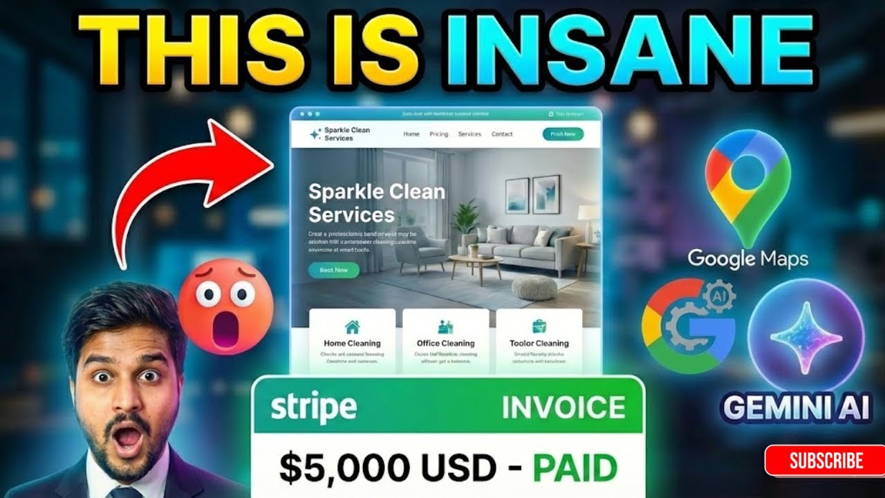 Gemini AI + Stitch AI Websites That Closes $5k Clients (Step-By-Step)
