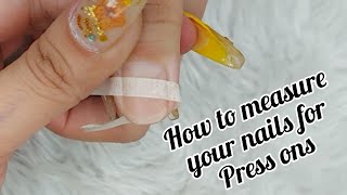 How to measure nails for custom press ons | Tagalish Language