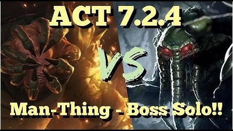 MCOC - ACT 7.2.4 - Immortal Abomination VS Man-Thing - Boss Solo!!