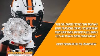 Tennessee Football: Rickey Gibson details commitment to Rocky Top