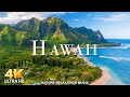 FLYING OVER HAWAII (4K UHD) - Relaxing Music Along With Beautiful Nature Videos(4K Video Ultra HD)