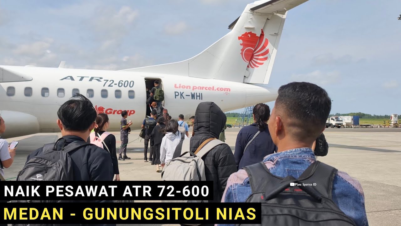 Wings Air Kualanamu - Gunung Sitoli Nias, Terbang dengan Pesawat ATR 72-600