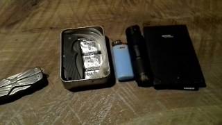 Mini EDC Pocket Kit Knife Light Pouch
