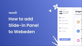 How to add a Slide-in Panel to WebEden