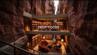 A Library Hidden Between the Cliffs | Deep Focus Cello & Strings for Study, Work & Reading