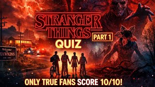 Only TRUE Fans Can Score 15/15 😈 | Stranger Things Quiz Part 1 🔥 @Yosuva_edits 