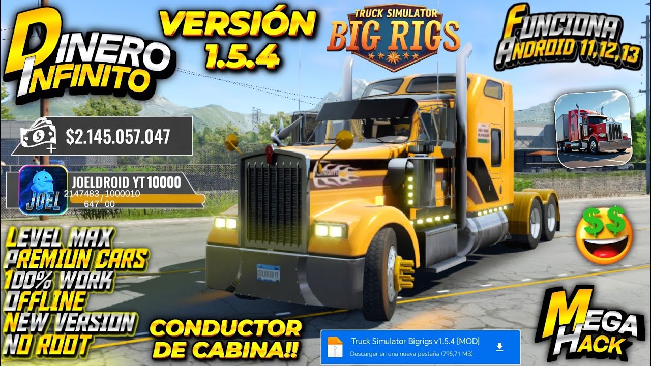 🤑TRUCK SIMULATOR BIG RIGS v1.5.4 MOD APK DINERO INFINITO XP