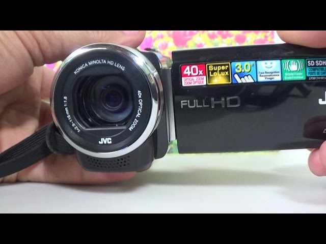 Filmadora JVC GZ-E200 FULL Hd zoom ótico 40x - YouTube