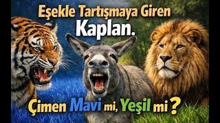 Çimen Mavi Mi, Yeşil Mi? Eşekle Tartışmaya Giren Kaplan