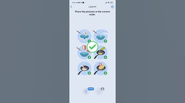 EASY GAME – BRAIN TEST LEVEL 41 PLACE THE PICTURES IN THE CORRECT ORDER