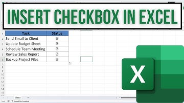 How to Insert Checkbox in Excel