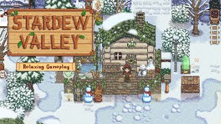 Relaxing Modded Stardew Valley Gameplay (NO COMMENTARY) for Sleep, Study, etc! (Winter, Year 1)