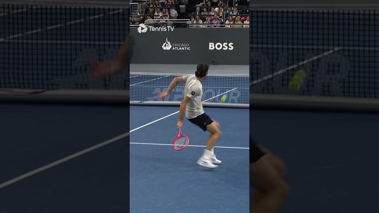 All The Angles Of Taylor Fritz CRAZY Behind-The-Back Shot 🥵