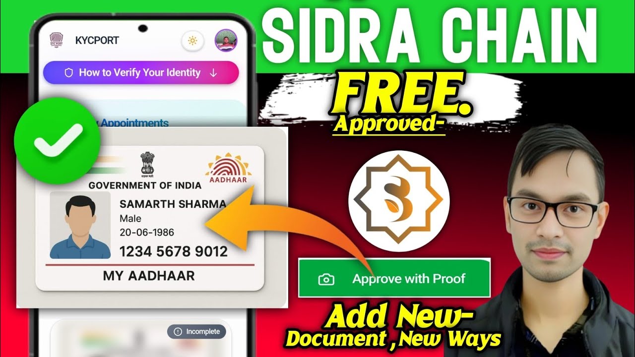 Sidra Chain Add New Document Full Process In Hindi||Sidra Bank KYC Document Add Full process||Sidra