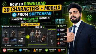 How to Download Free 3D Characters/Models from Sketchfab For iClone/Blender | Full Tutorial