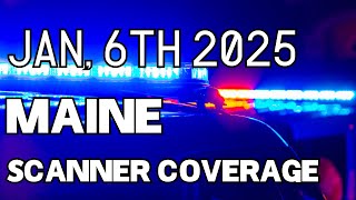 Police, EMS, Weather Alerts Scanner Traffic Cumberland County, Maine (January 6th, 2025 Archive)