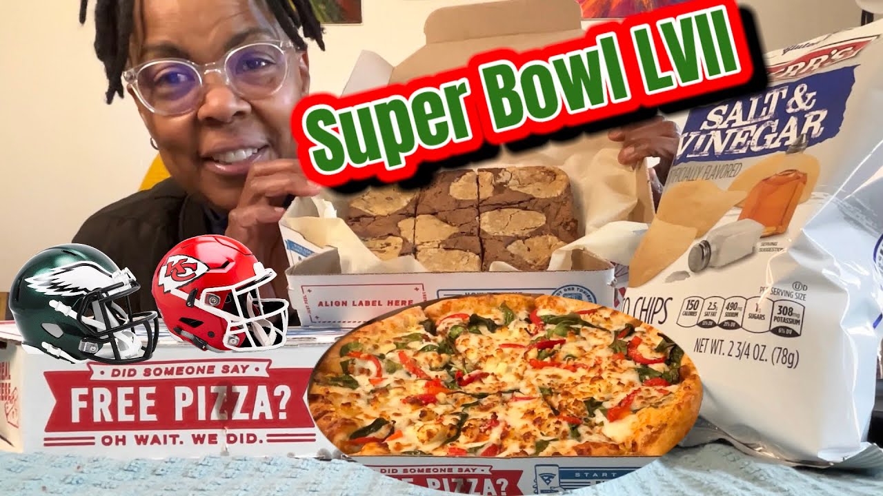 Super Bowl LVII Eagles vs Chiefs: Splurge Pizza, Chips & Brownies-Current Events