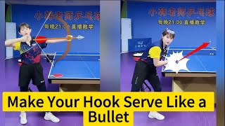 🔥How to Serve a Bullet Fast Hook Serve | Hook Serve EP. 2