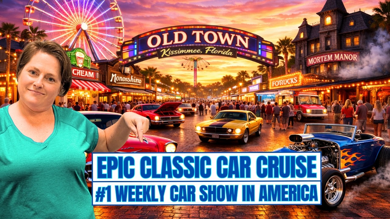 Автошоу в Старом городе Киссимми | Самый продолжительный в Америке вечер автомобильных прогулок (...