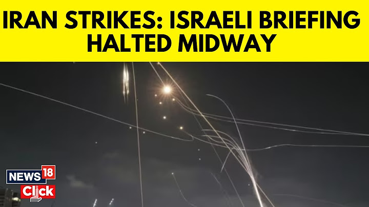 Israeli Military Briefing Interrupted By Iranian Missile Attack On Israel | Israel Iran War | N18G