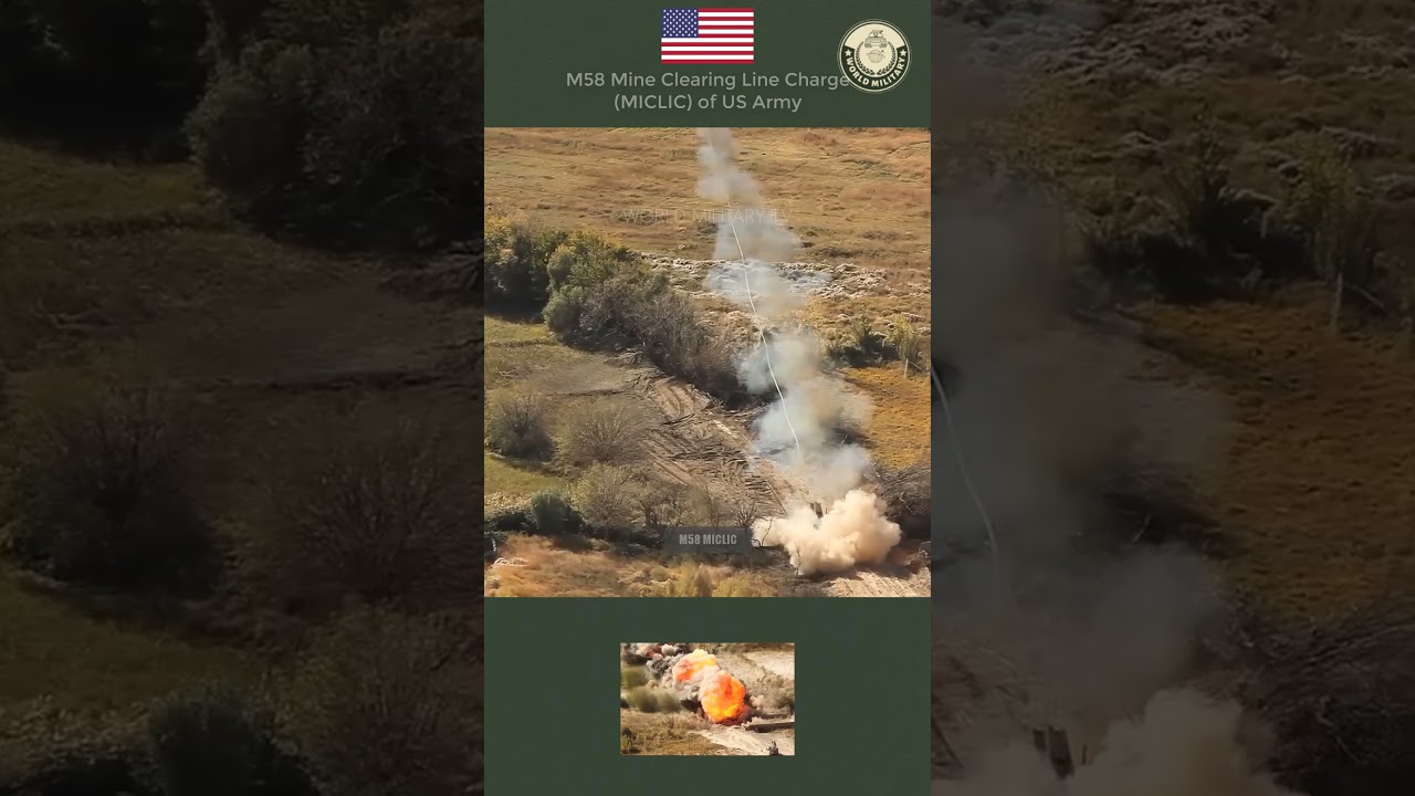 M58 Mine Clearing Line Charge (MICLIC) of US Army  
