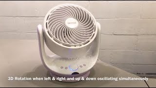 Gemini 9 Inch Multi-Angle Air Circulation Fan (Purple) - GCF12V