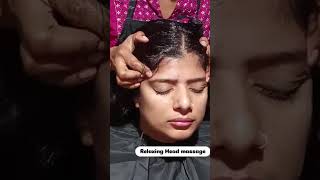 Relaxing Head Massage #headmassage #beauty #drending #shorts #shortvideo #short #shortsfeed #hair