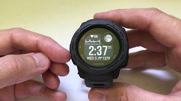 Garmin Instinct - View and Delete History