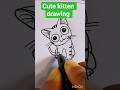 #Cute Cat Drawing #Step-by-Step Sketch for Beginners #How to Draw a Cute Kitten #Shorts @PMLart