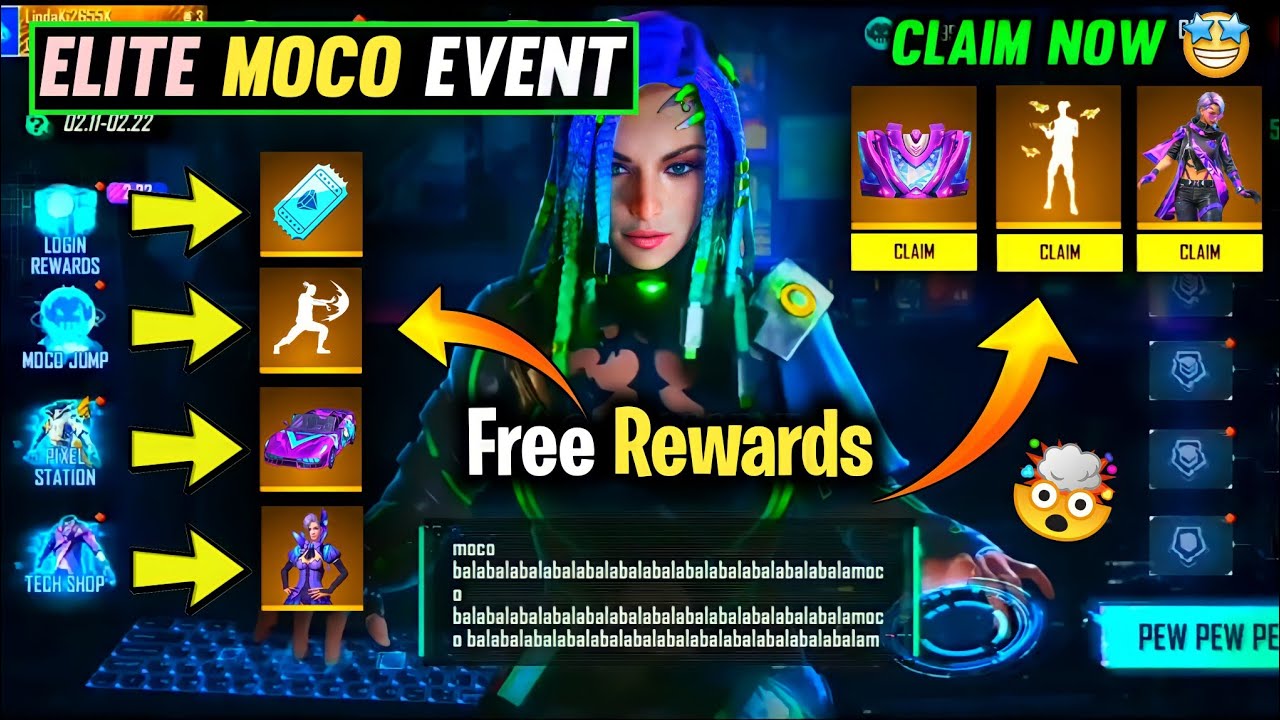CLAIM FREE REWARDS ON ELITE MOCO EVENT