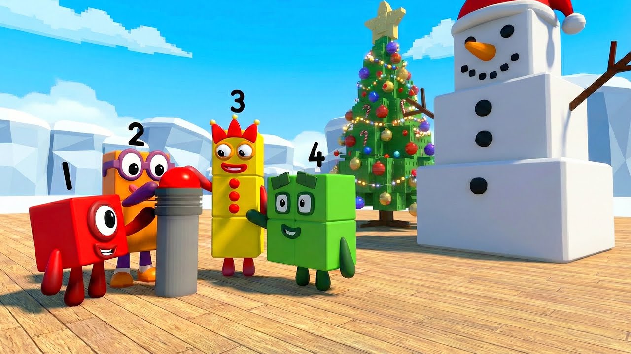 WINTER UPDATE! 🎄 Numberblocks Play Numberblock Don't Press The Button 2 in Roblox!